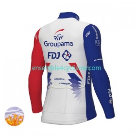 Maillot Cyclisme Hiver Thermal Fleece 2022 Groupama-FDJ N001